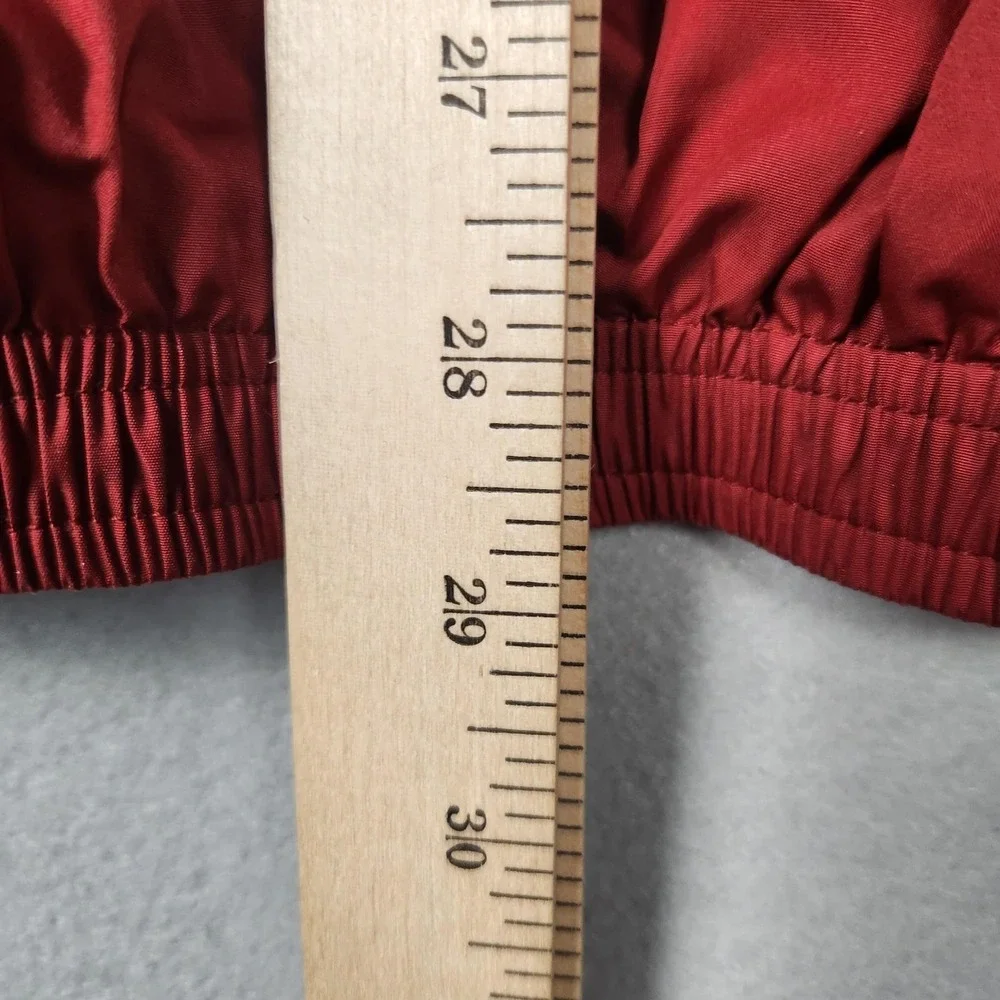Polo Golf Ralph Lauren Jacket Mens‎ Large Red Packable Hood Windbreaker Full Zip
